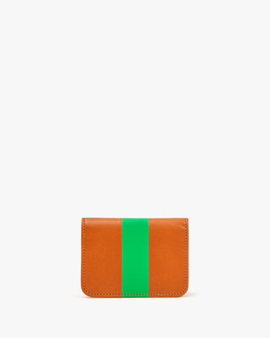 Card Case with Green Stripe 