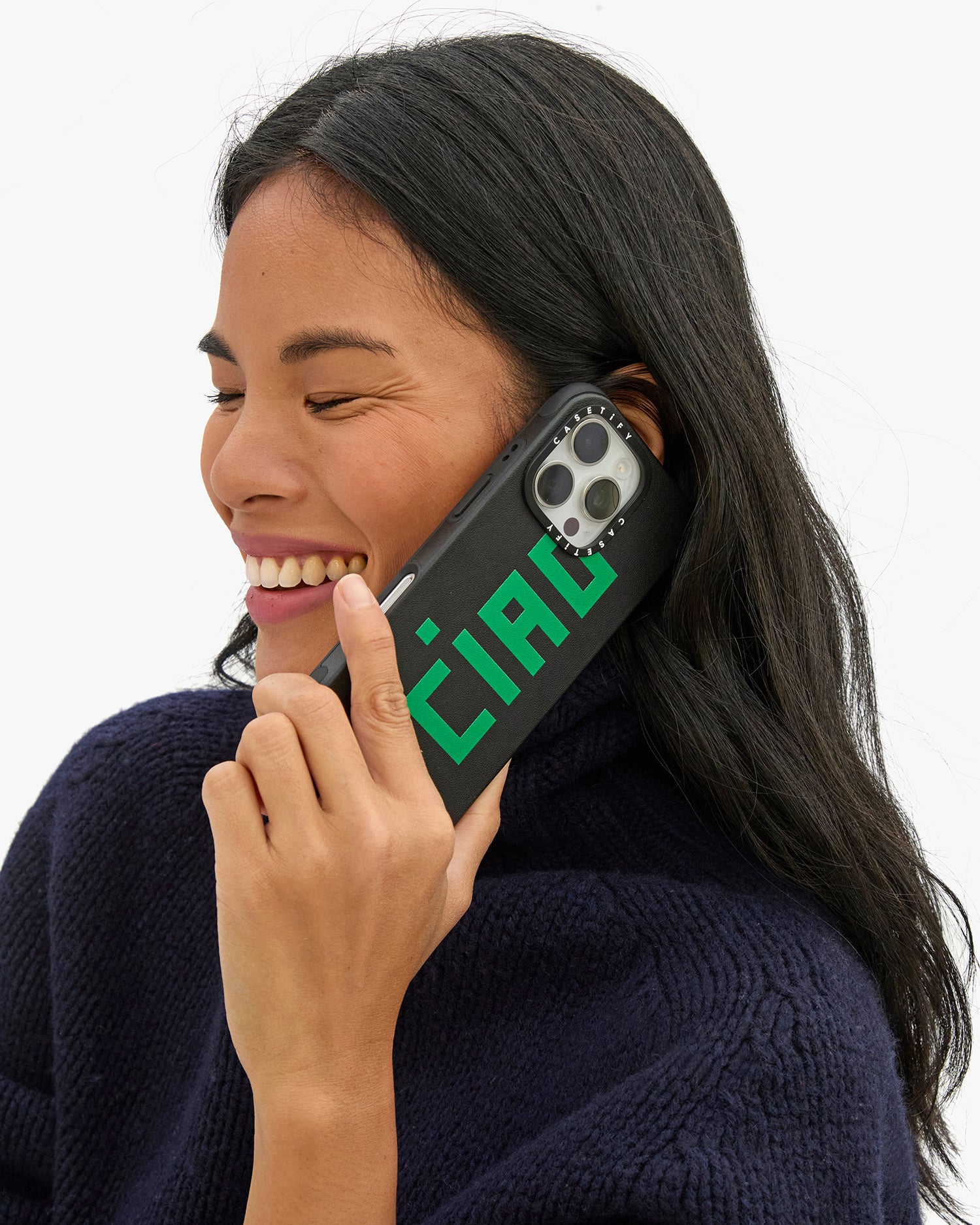 Sandra holding iPhone Case