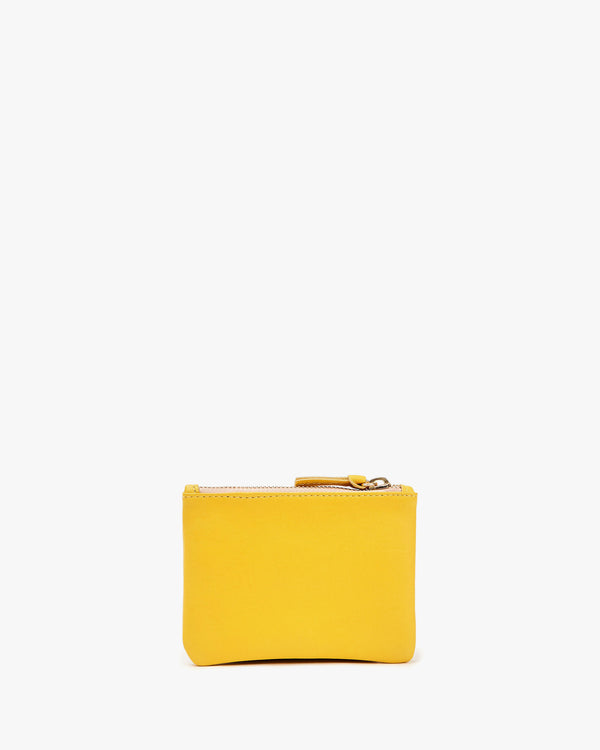 Yellow Coin Clutch back
