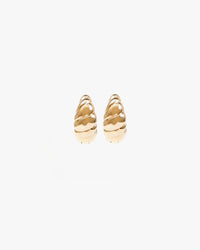 Croissant Huggie Earrings back
