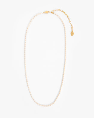 Enamel Barrel Chain Necklace - 18 in