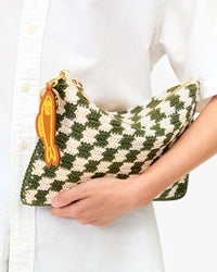 Flat Clutch with Sardine Keychain