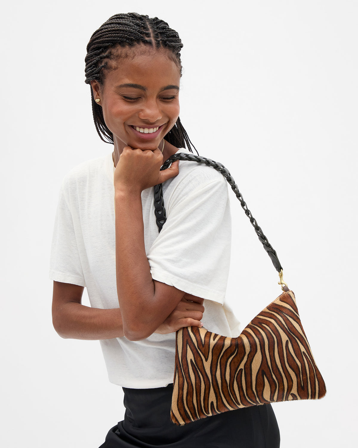 Flat Clutch with Shoulder Strap