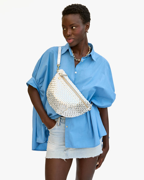 Clare V Sac Silver Store Grande Fanny – Clare