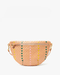 Bisque Woven Checker with Stripe Grande Fanny