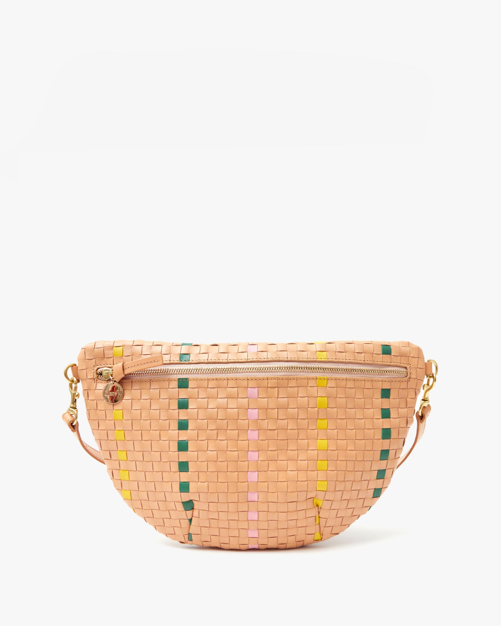 Bisque Woven Checker with Stripe Grande Fanny