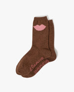 Lips Cashmere Crew Socks