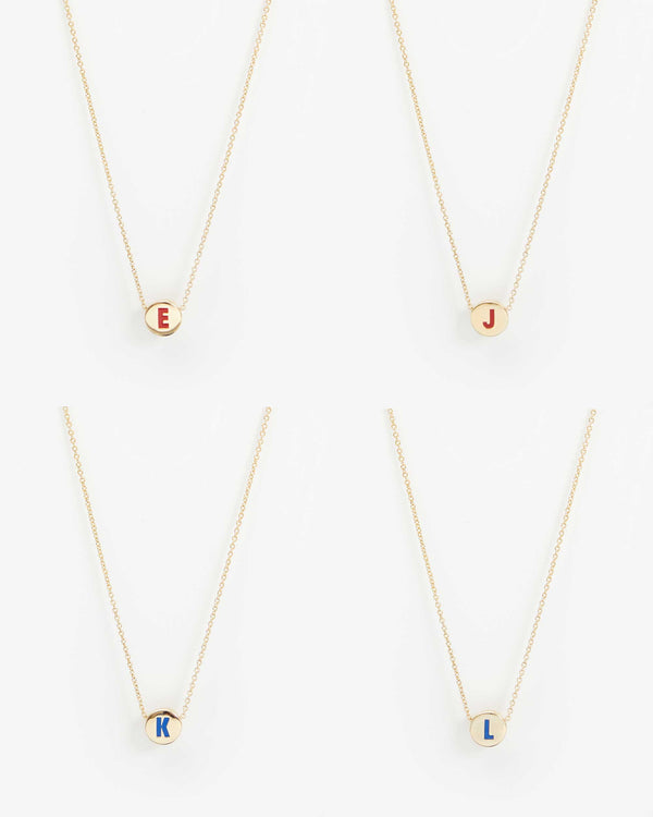 Initial Necklace ejkl