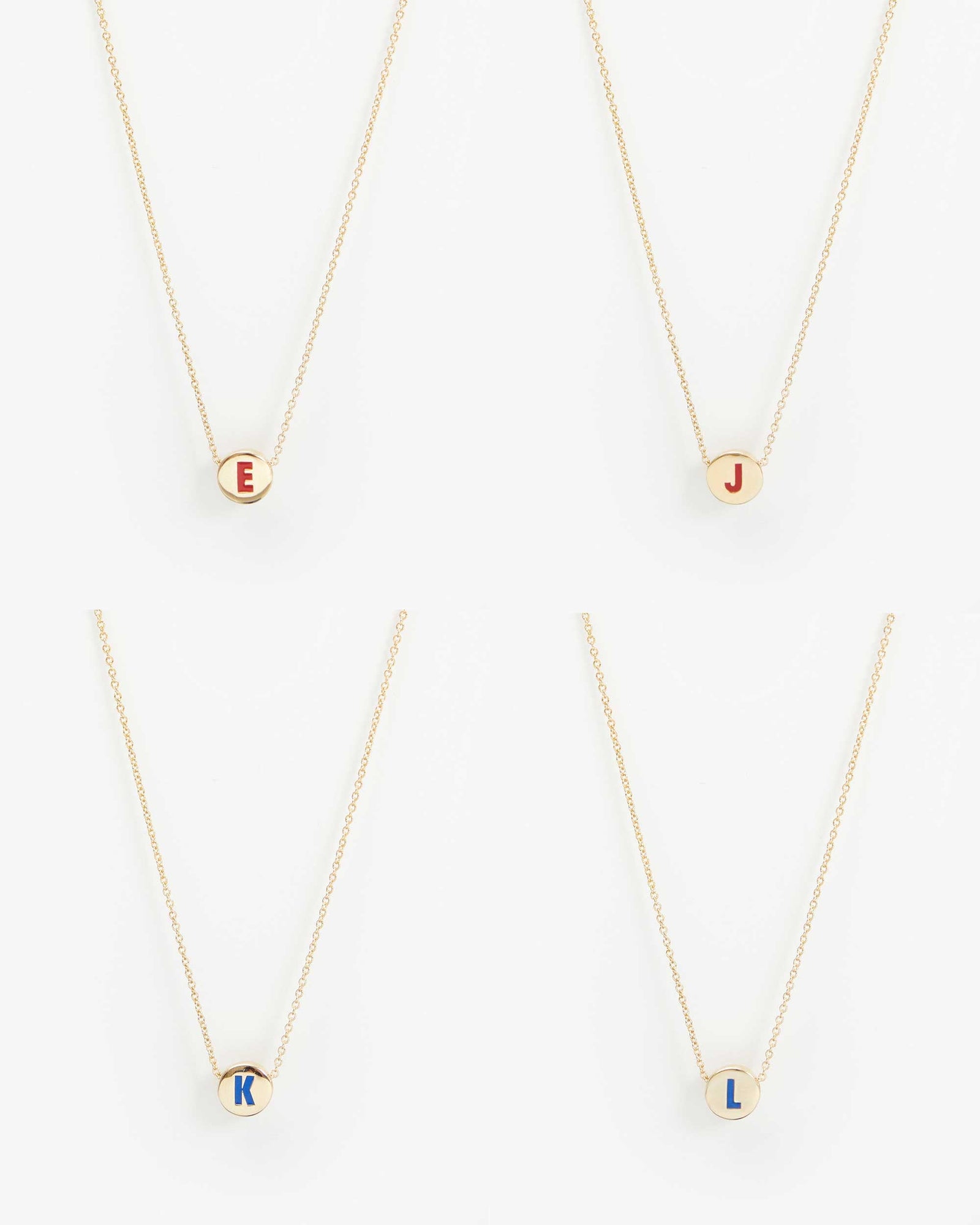 Initial Necklace ejkl