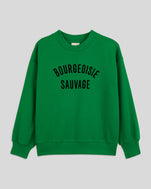 Green w/ Black Bourgeoisie Sauvage Kids Sweatshirt