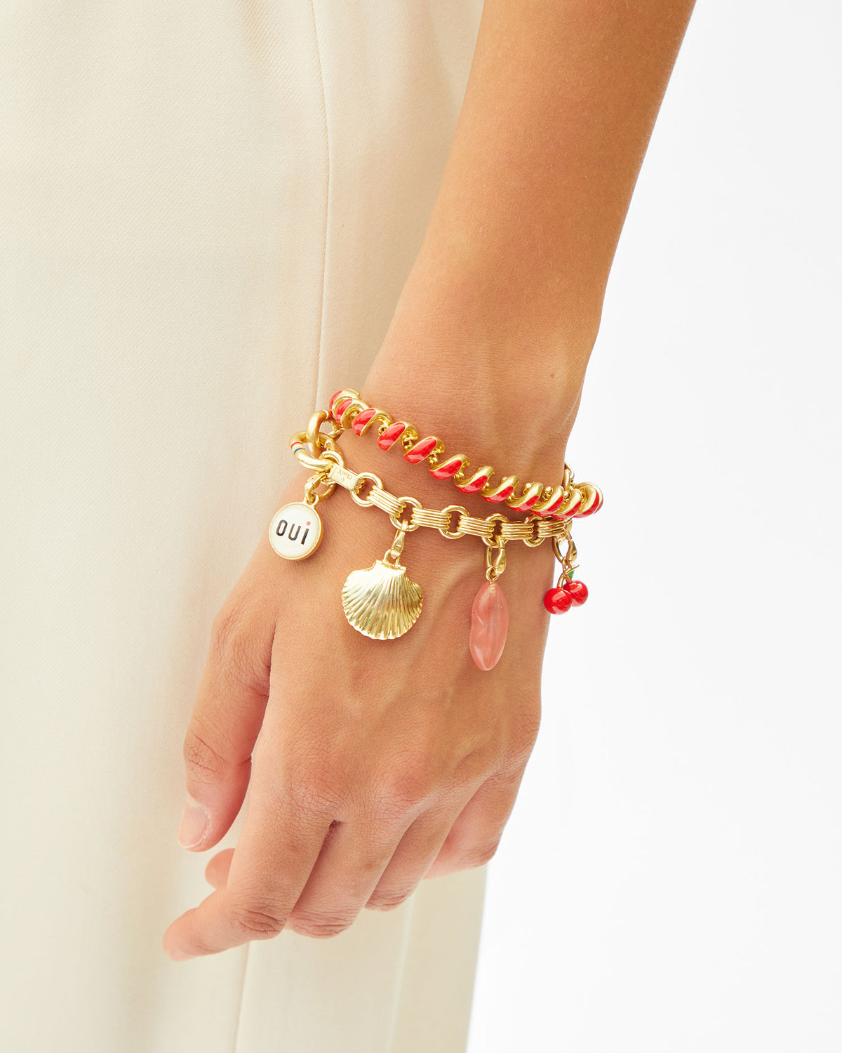 La Cerise Charm on Le Story Bracelet