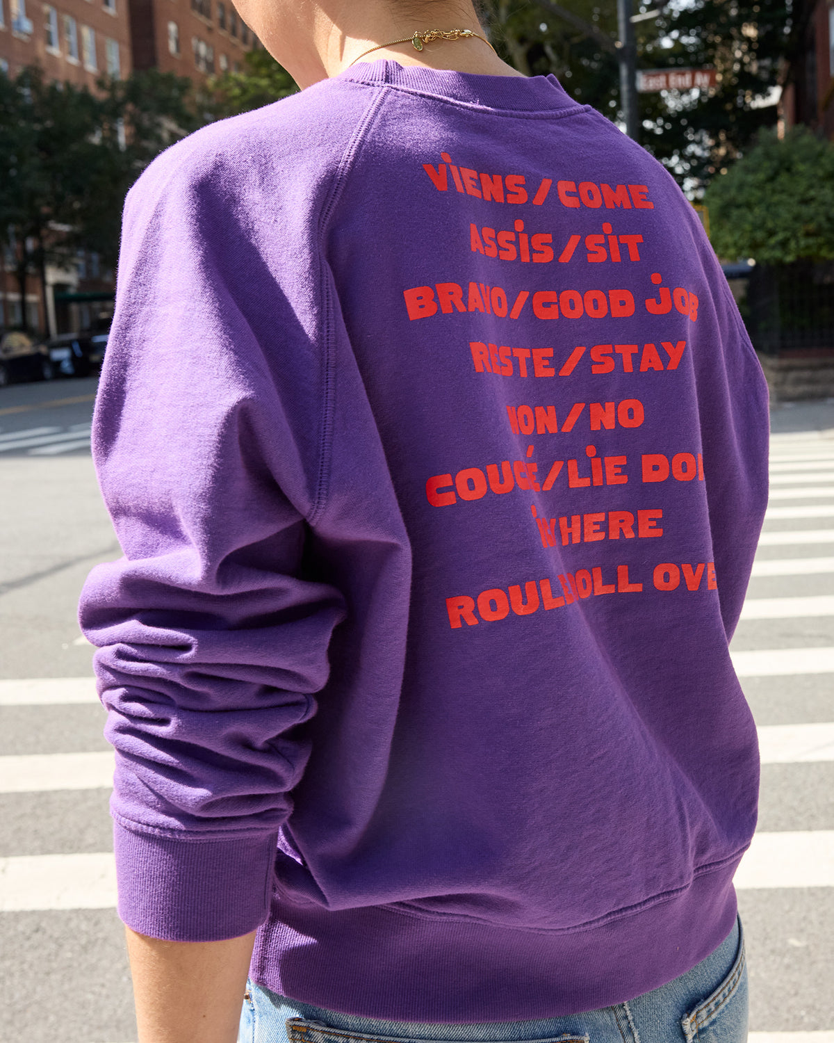 Le Court Sweatshirt back view 2