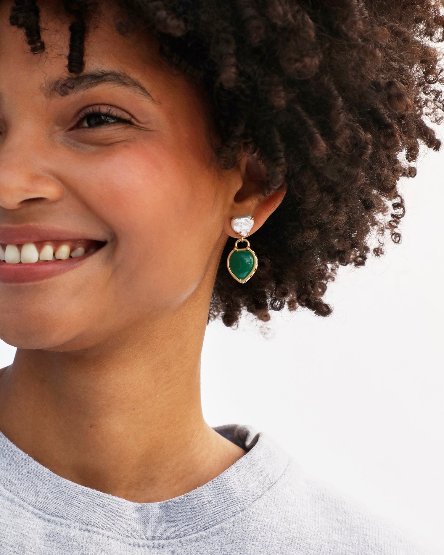 Lenny Wearing Le Heartbreaker Earrings