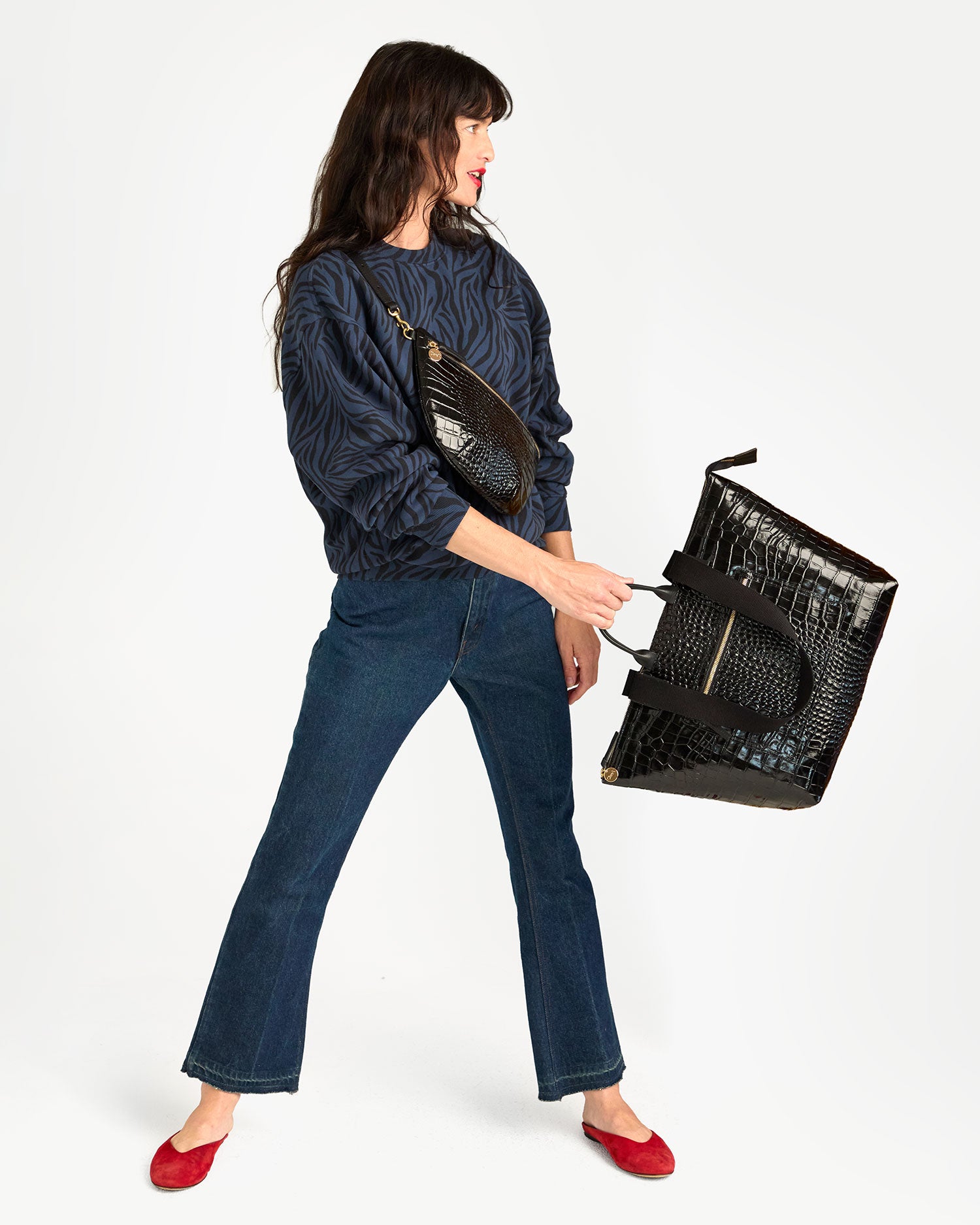 Danica swinging Le Zip Sac