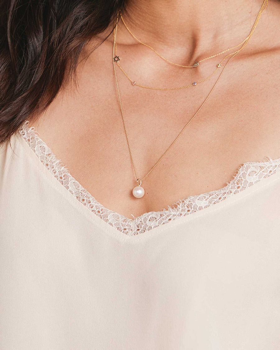 Maya Brenner Pearl Necklace on fig