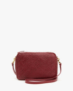 Front Flat of Marisol in Oxblood Diagonal Woven