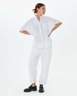 Oversized Stand Collar Shirt