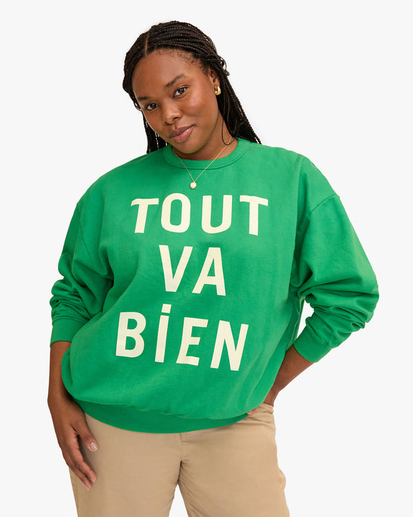Tout Va Bien Oversized Sweatshirt on Candice
