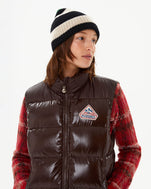 Zoe wearing the John 2 Vest in Java
