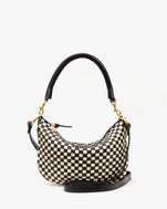 Black & Cream Woven Checker Petit Moyen