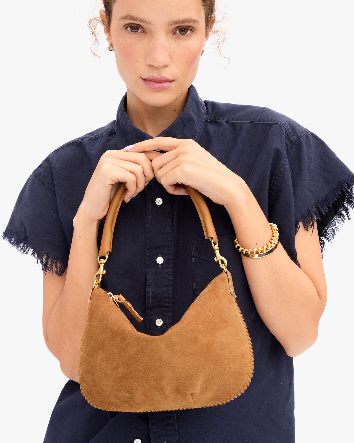 Laura holding Petit Moyen