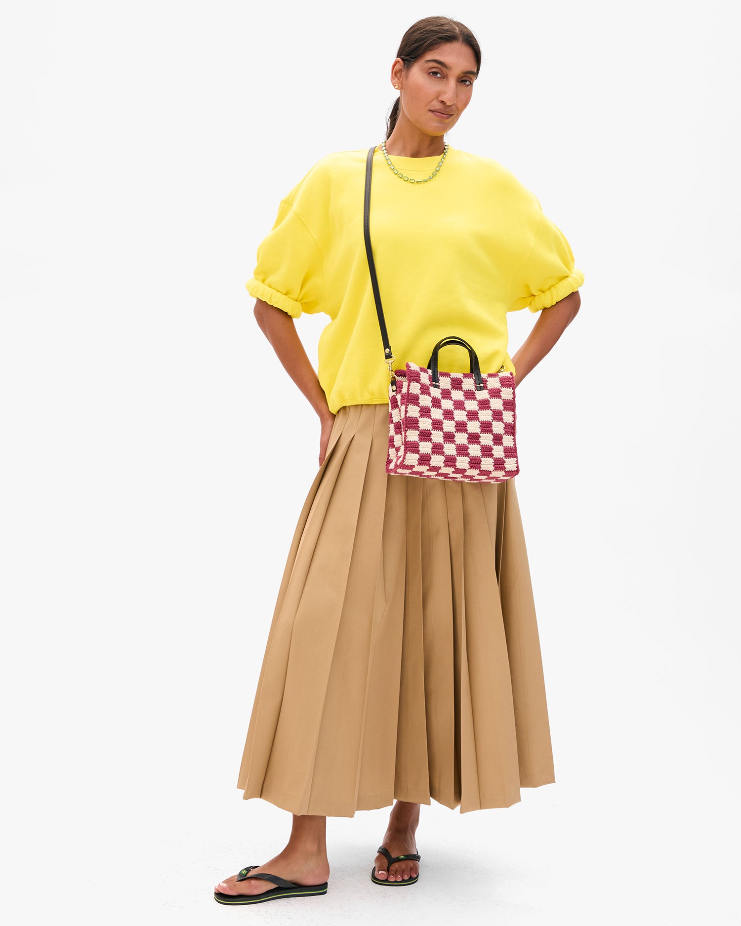 Petit Summer Simple Tote as a crossbody bag