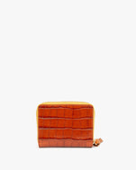 Cuoio Autumn Croco Petit ZIp Wallet