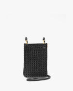 Black Rattan Poche