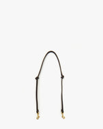 Black Thin Knotted Shoulder Strap