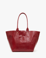 Oxblood Rustic Le Slim Box Tote