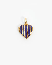 Stripe Heart Locket