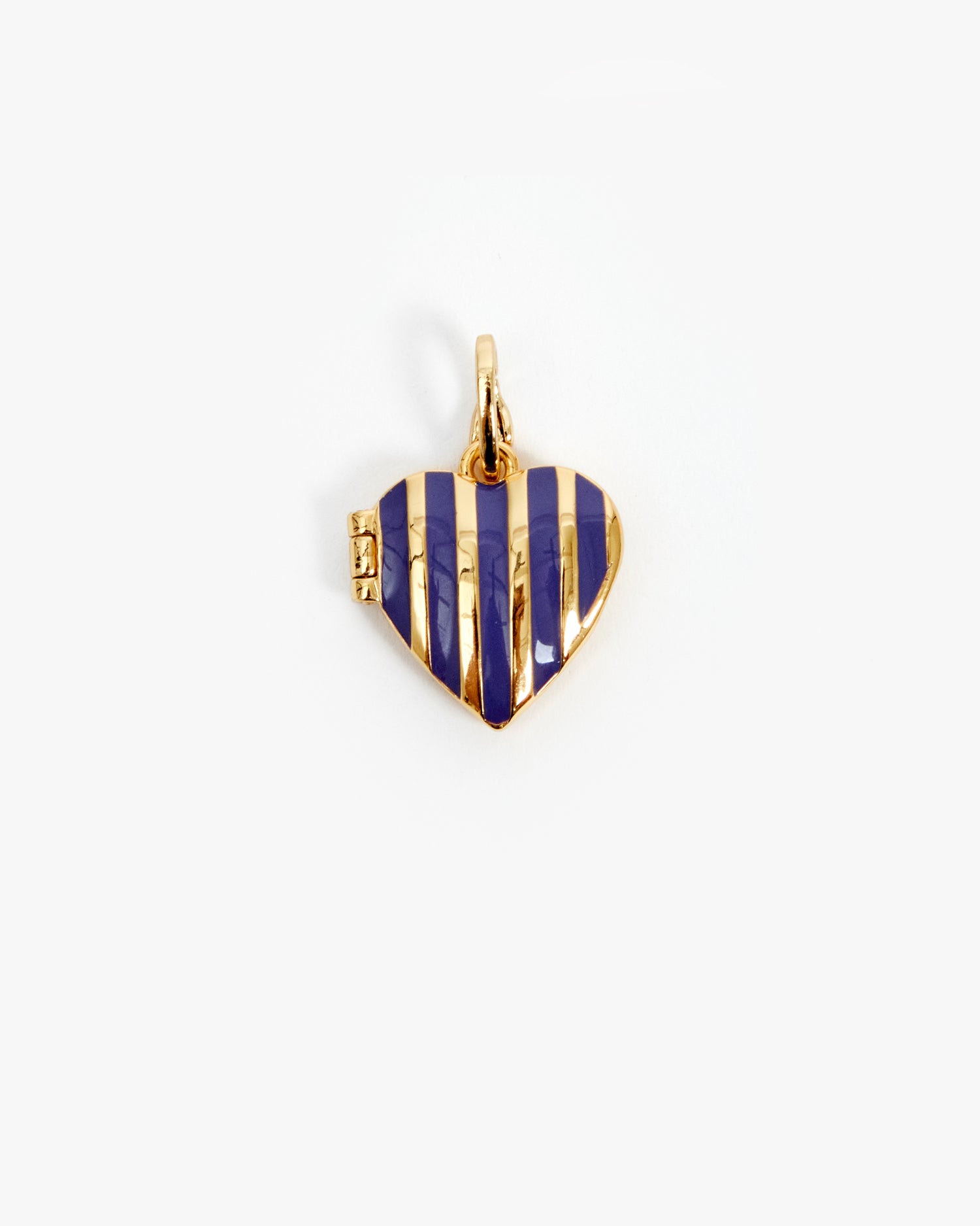 Stripe Heart Locket