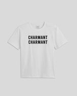 Cream w/ Black Charmant Tee