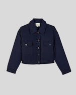 Navy Wool Coat