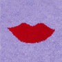 Lips Cashmere Crew Socks