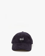 front image of the Navy Corduroy Baseball Hat