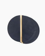 Navy w/ Gold Stripe Coasters - Set of 4