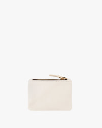 Cream with Eyes Coin Clutch - Back