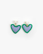 Heart Pillow Statement Earrings