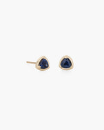 Blue sapphire Prism Studs