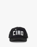 Black Ciao Trucker Hat - Front