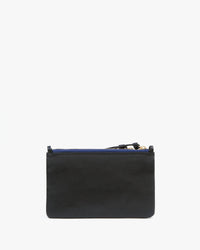 back flat of the Black Wallet Clutch Plus 