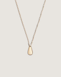 14k Gold Teardrop Necklace