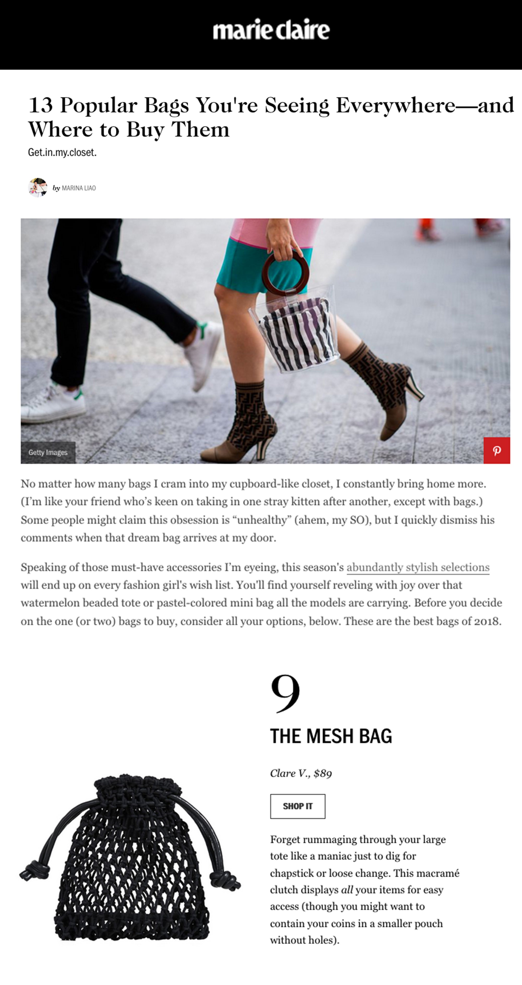 Marie claire clutch cheap