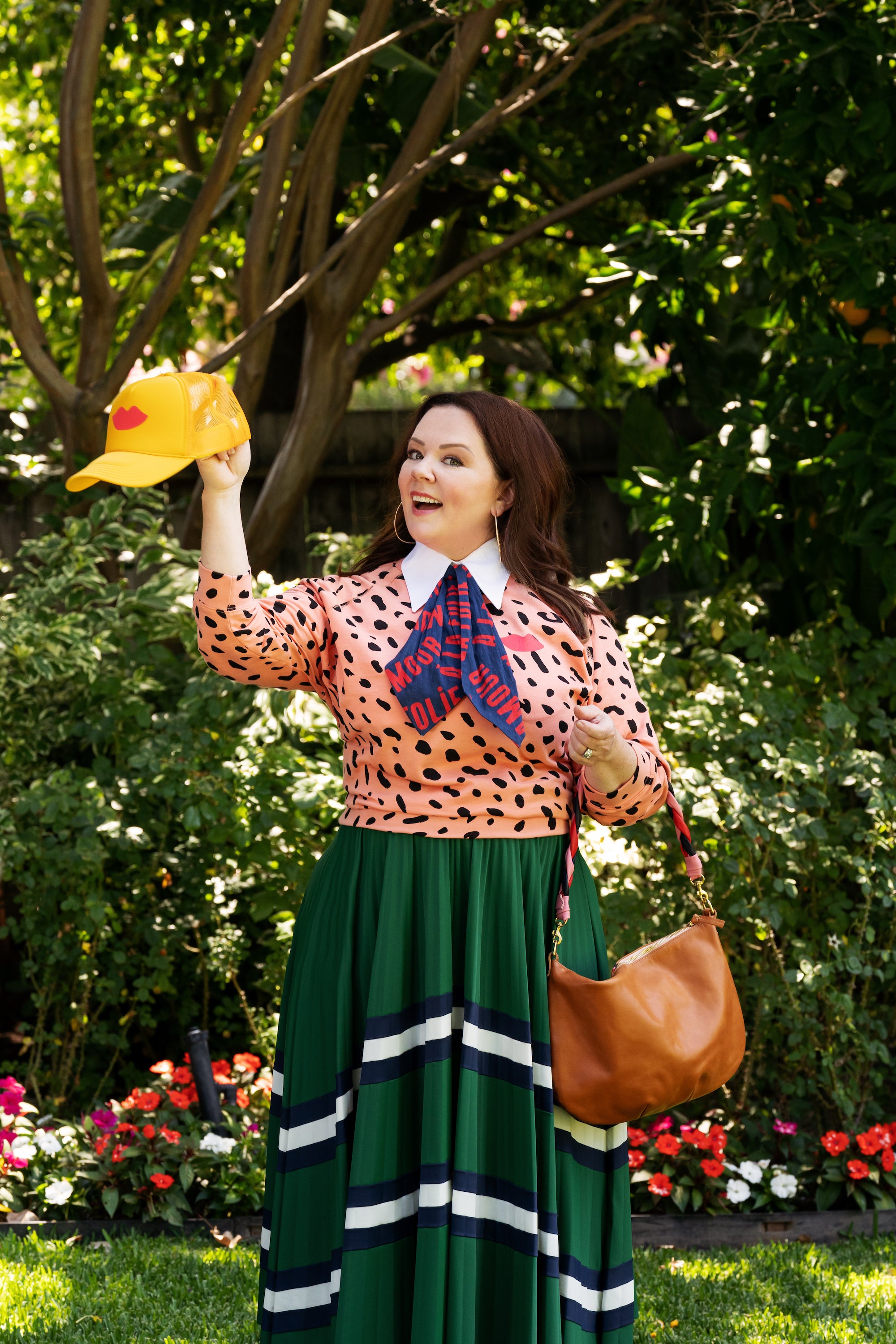 Clare V Simple Tote In Garden Stripe