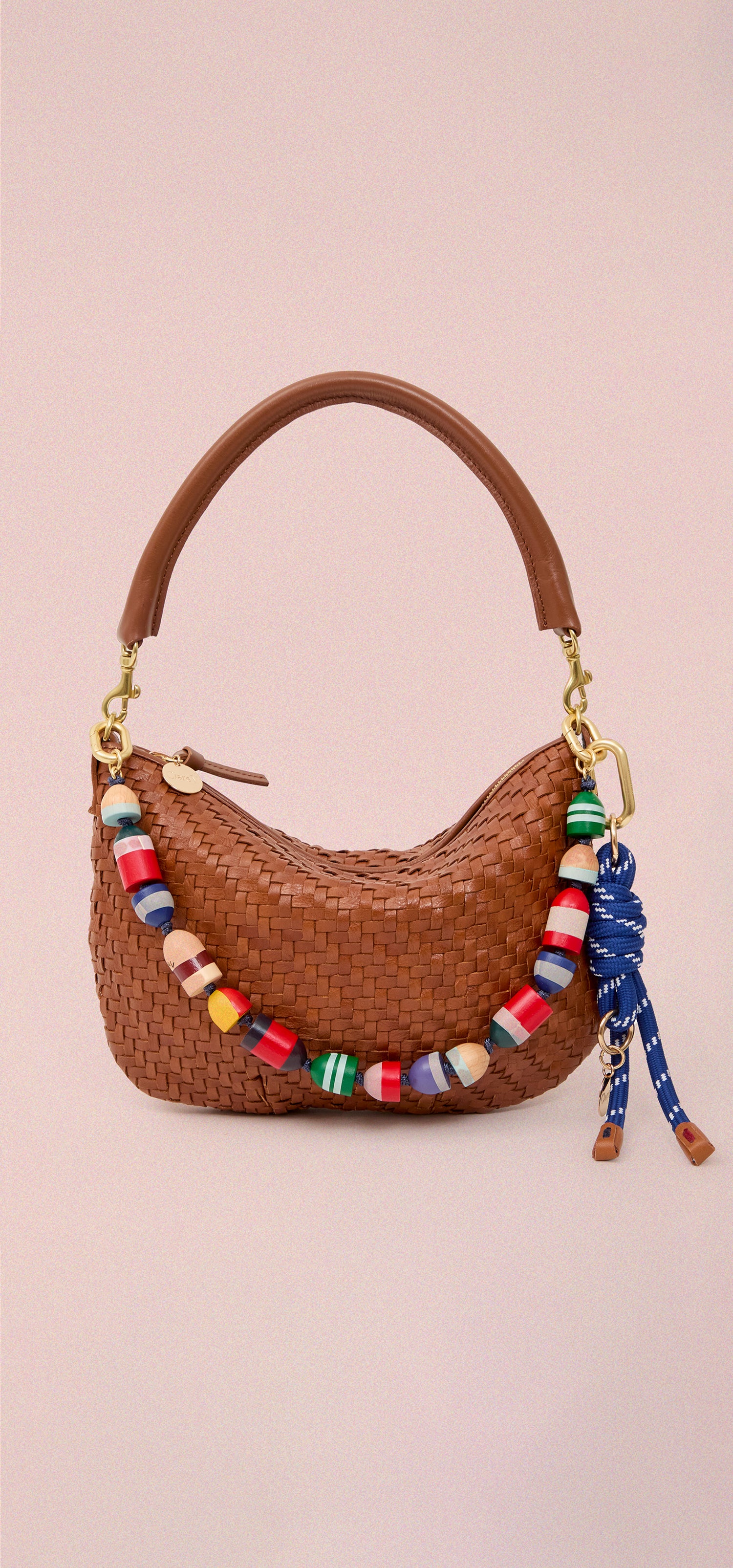 Petit Moyen with Multi Color Buoy Shortie Strap and Fob.