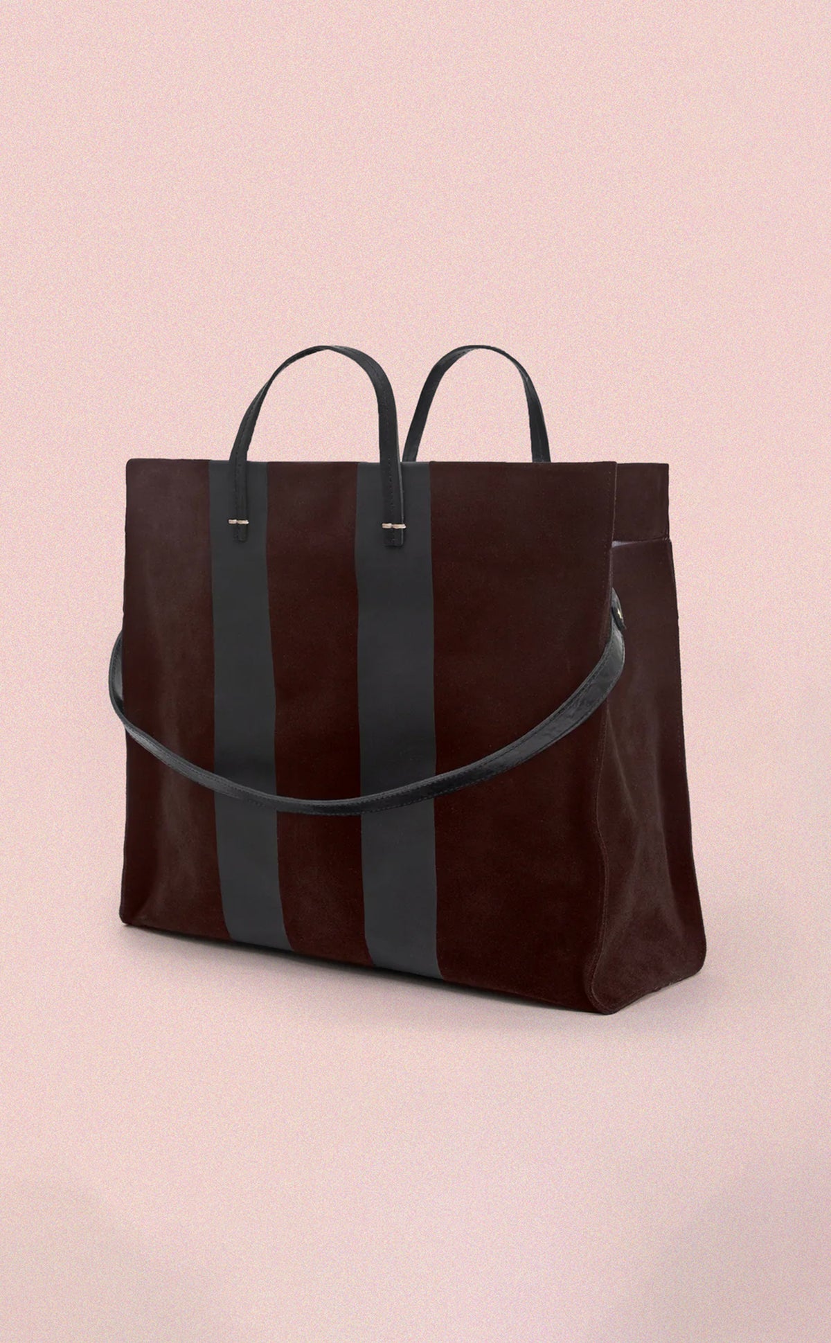 Truffle Suede Simple Tote. 