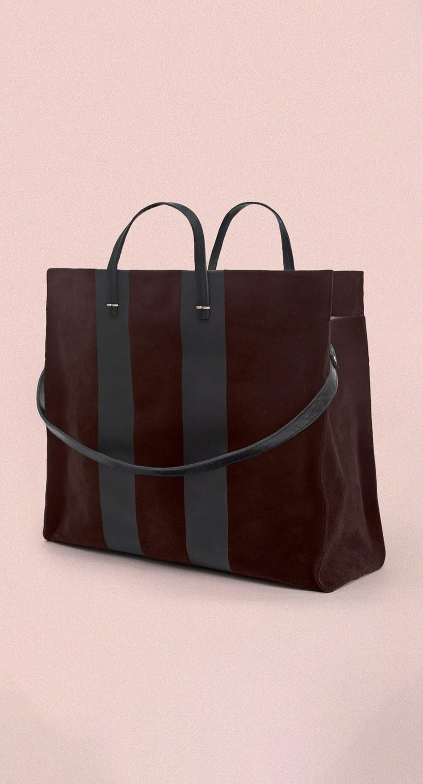 Truffle Suede Simple Tote. 