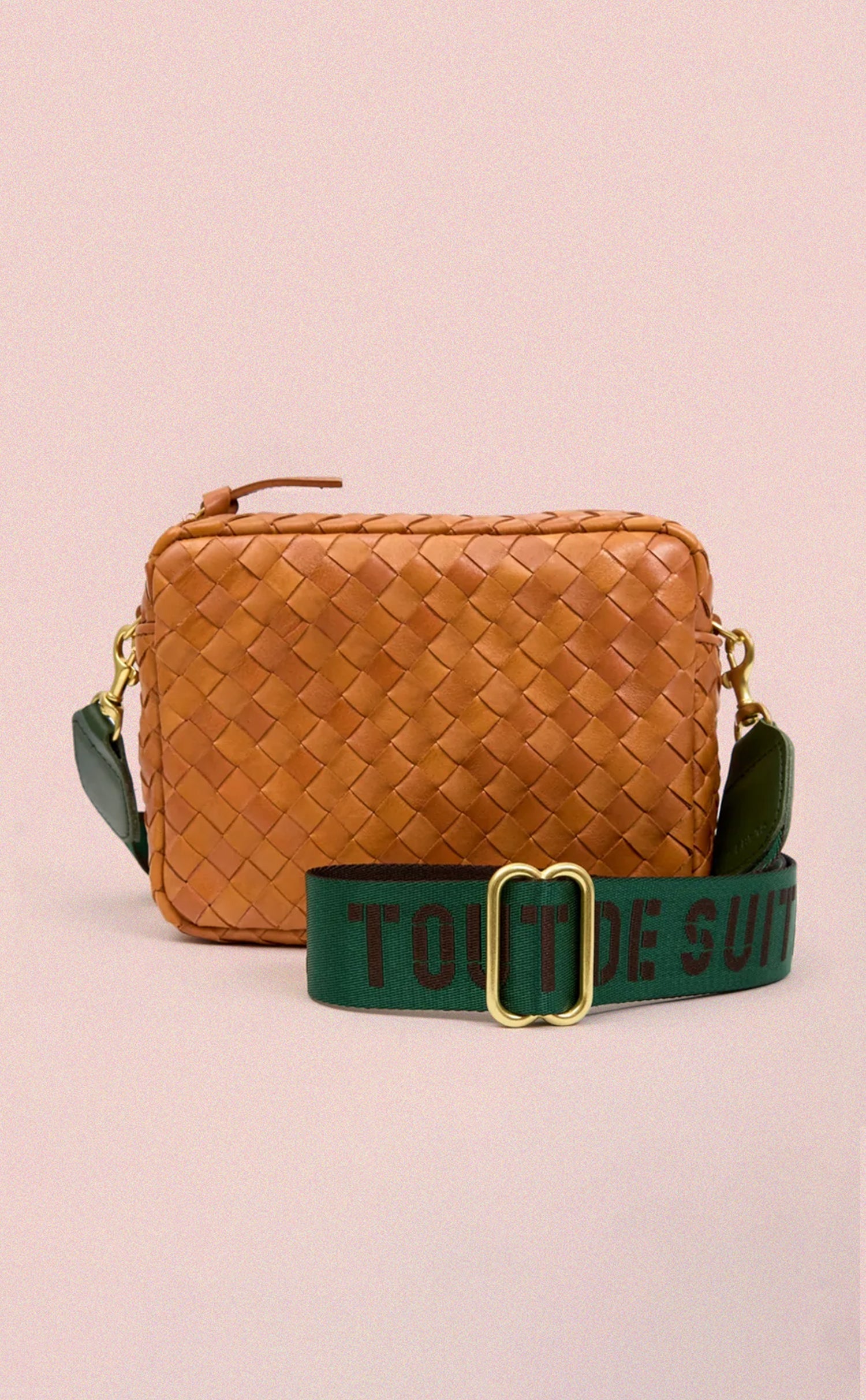 Midi Sac with Evergreen/Chocolate Tout de Suite Adjustable Crossbody Strap.