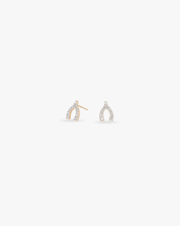 Adina Reyter Pavé Wishbone Posts